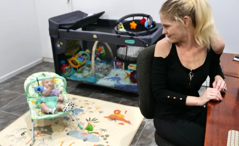 Mackay businesses trial ‘bring your baby to work’ to help parents in childcare crisis
