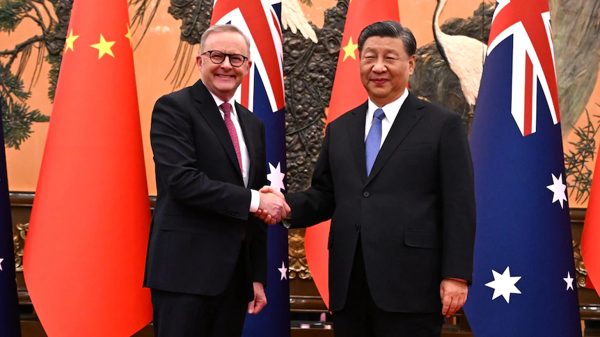 Prime minister’s office notified about Chinese navy sonar incident days before Anthony Albanese met President Xi Jinping