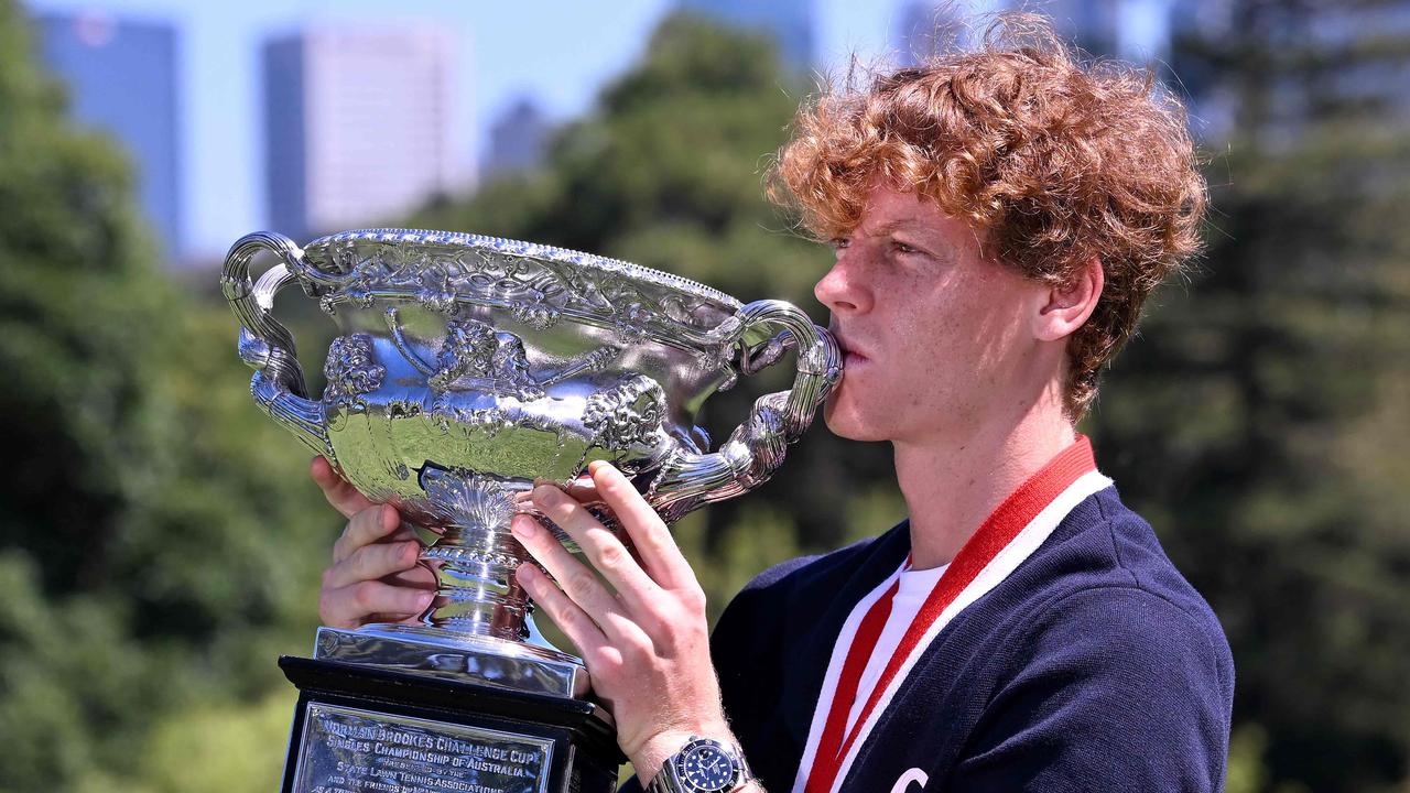 ‘Top tier badass’: Jannik Sinner’s Australian Open trophy act divides