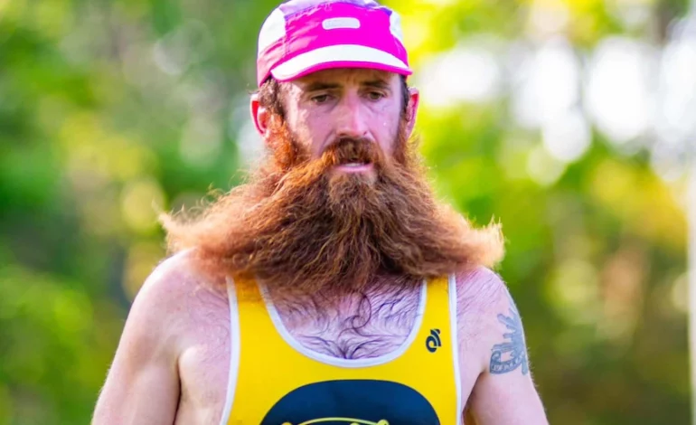 Rockhampton’s bearded runner is on a hair-raising journey around the world