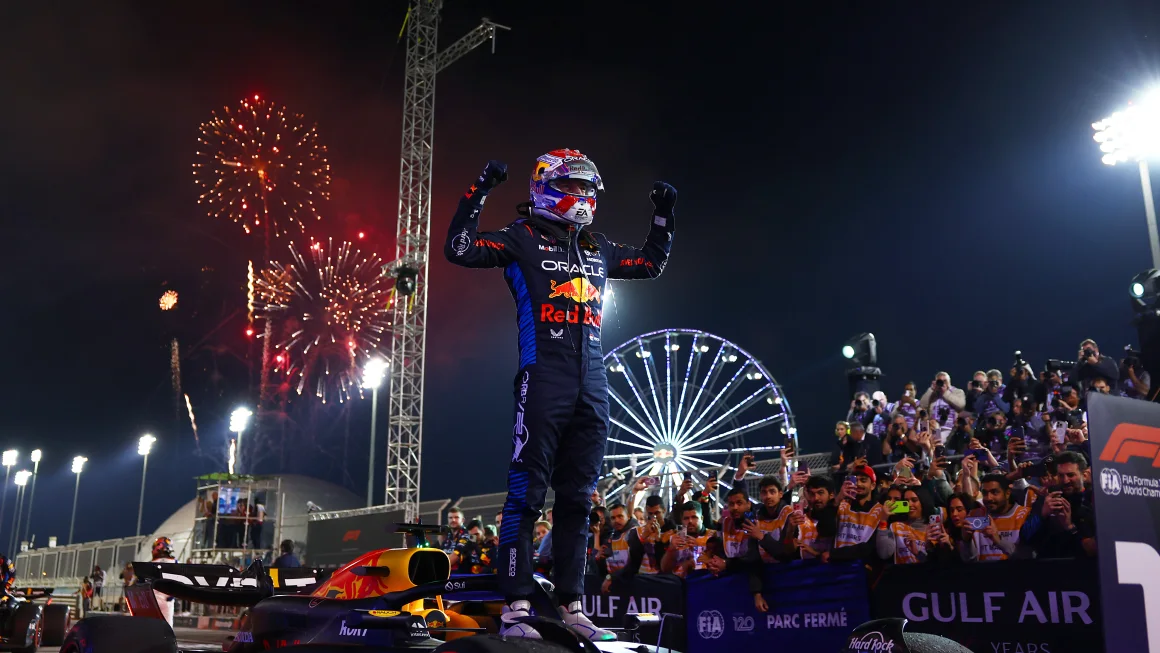 wins Bahrain Grand Prix, laying down marker in opening race of the F1 season